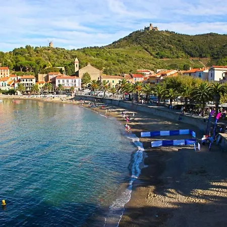 T2 Au Calme-Vue Mer Et Baie De Collioure-Garage Exterior foto