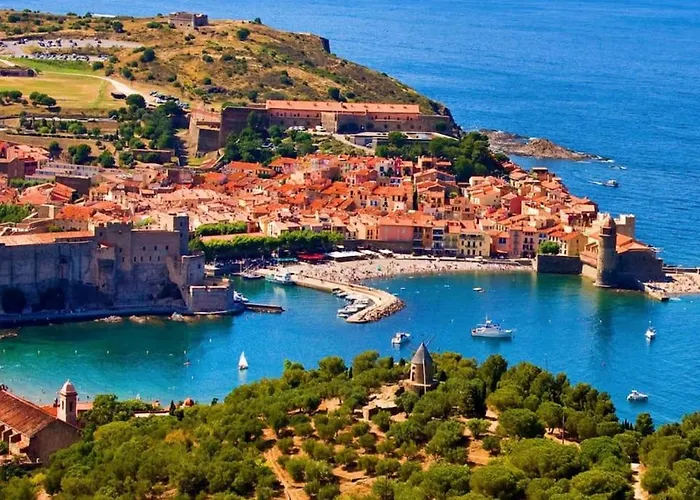 T2 Au Calme-Vue Mer Et Baie De Collioure-Garage