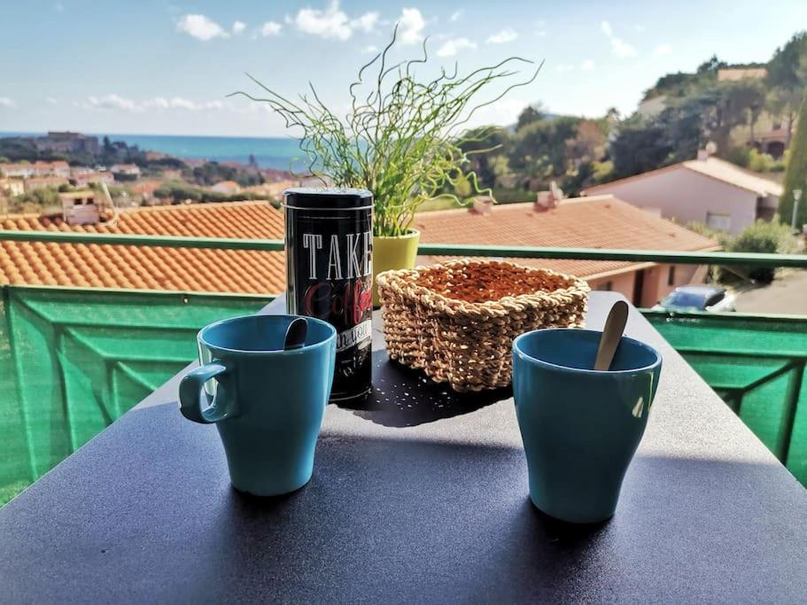 Apartment T2 Au Calme-vue Et Baie De Collioure-garage
